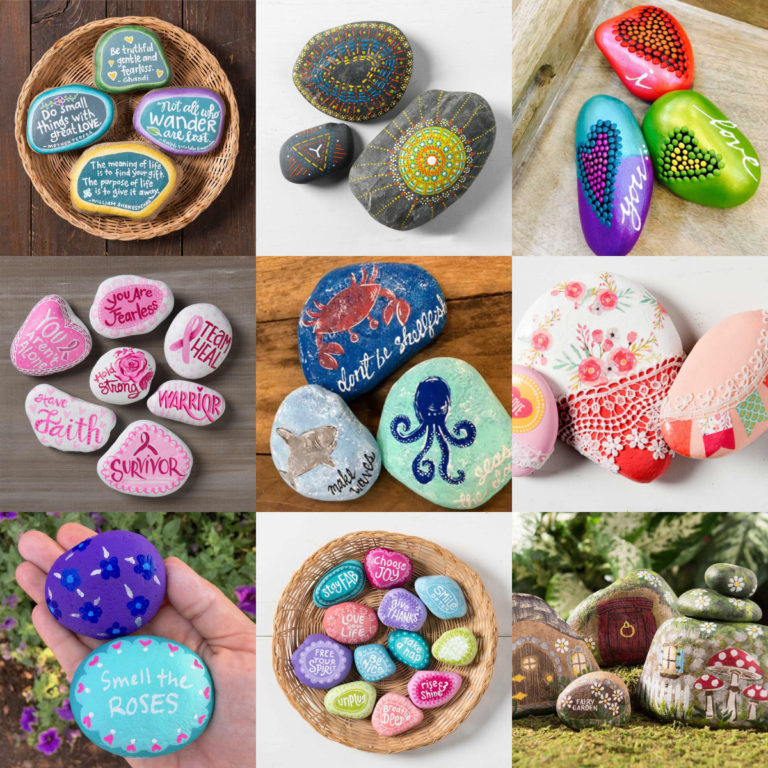 50+ Easy Crafts to Do at Home for Instant Fun - Mod Podge Rocks