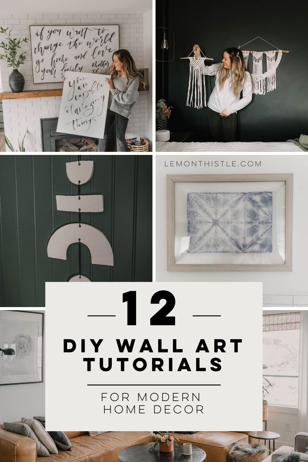 12 Modern Wall Art DIYs